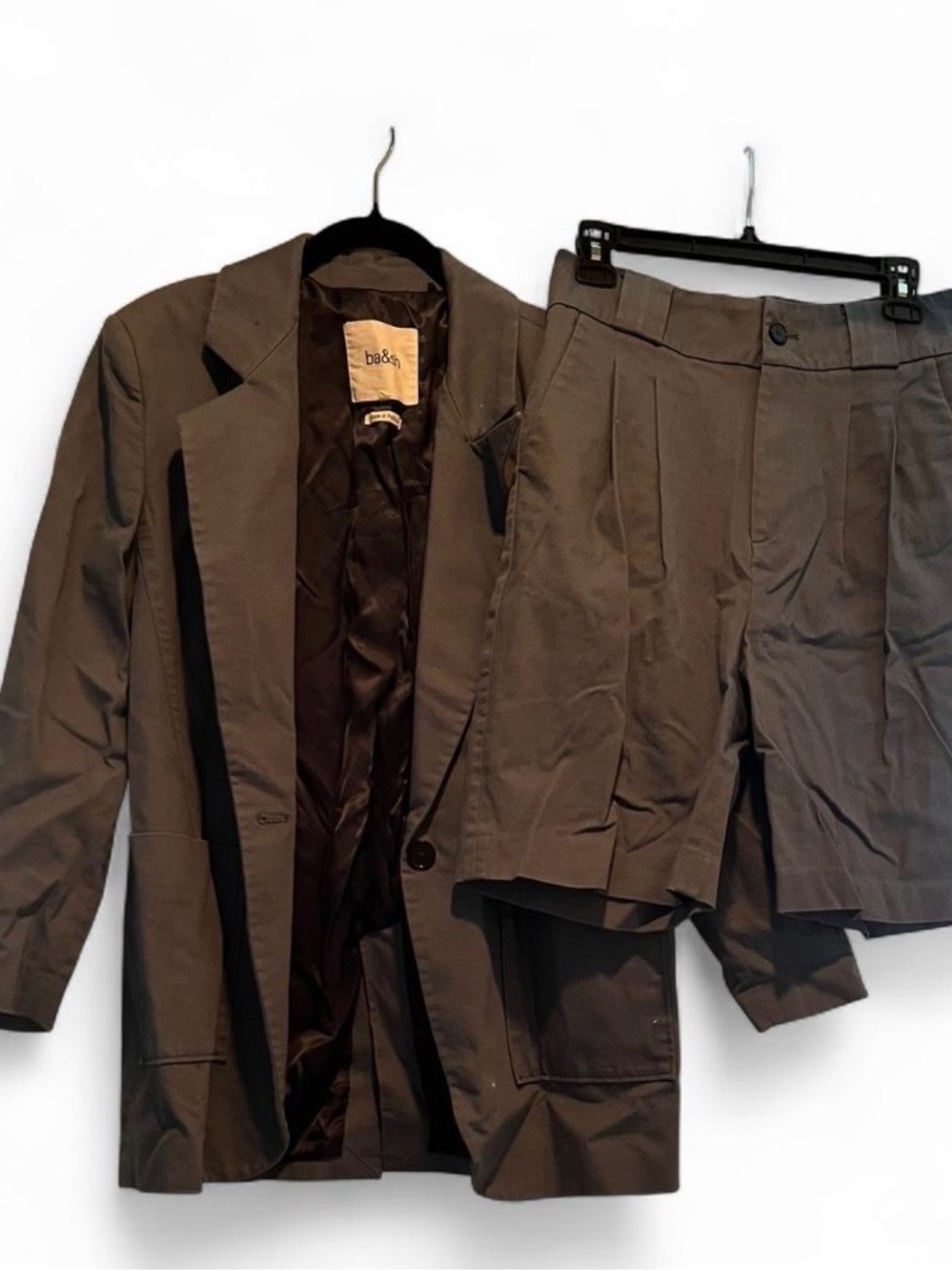 ba&sh Minimalist Tailored Short Suit Set – Size 4